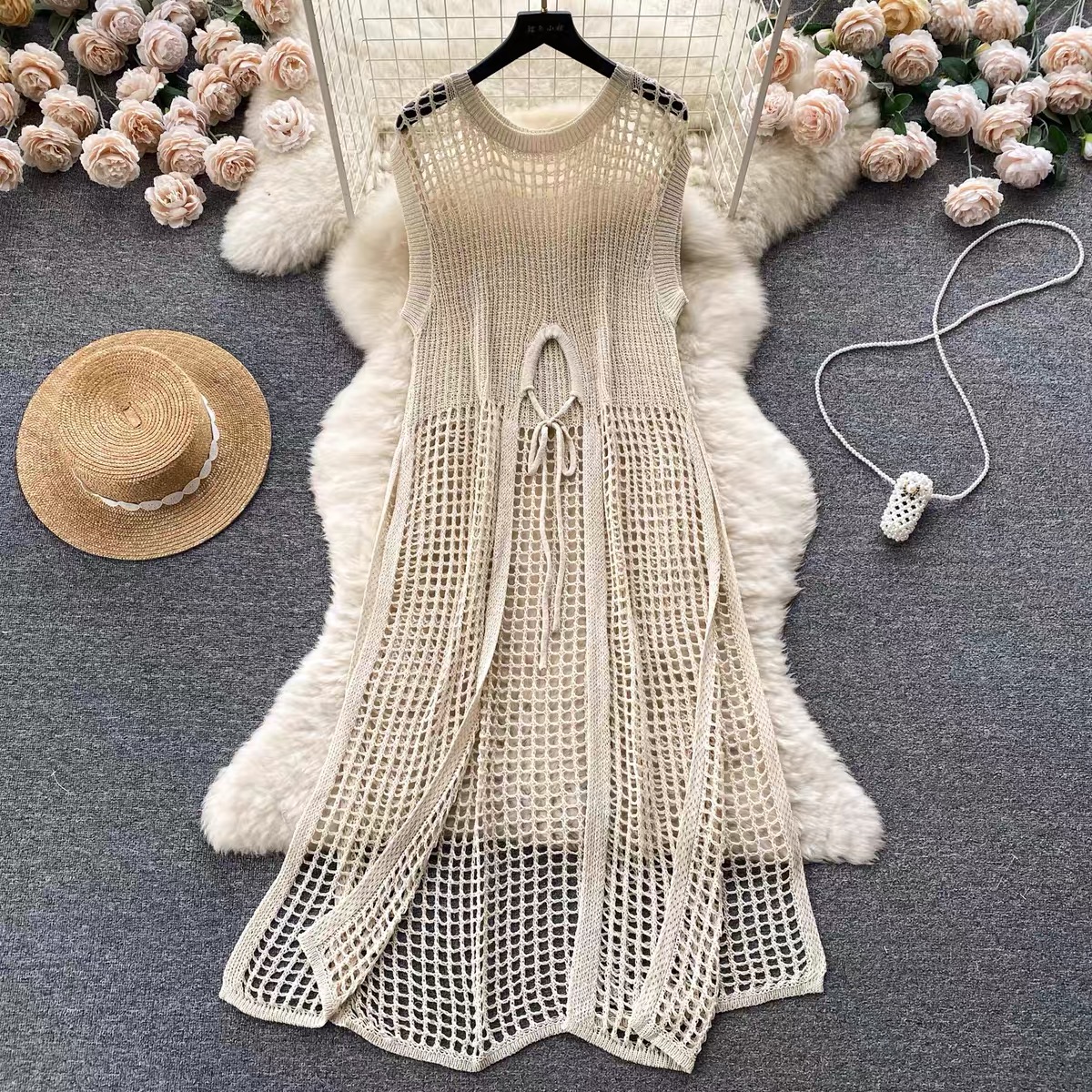 Only fun & games beach crotchet dress KD132 images